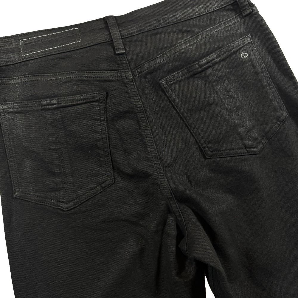 Rag & Bone Jeans Nina High-Rise Ankle Cigarette Jeans Women 28 Black Denim